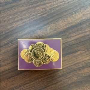 Vintage European Coin Change Purse/ Wallet Box